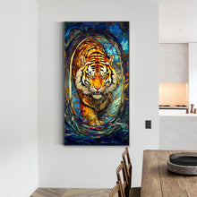 Load image into Gallery viewer, Marching Tiger 40*70CM(Canvas) Full Round Drill Diamond Painting
