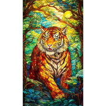 Load image into Gallery viewer, Tiger In The Forest 40*70CM(Canvas) Full Round Drill Diamond Painting
