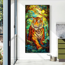Load image into Gallery viewer, Tiger In The Forest 40*70CM(Canvas) Full Round Drill Diamond Painting
