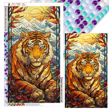 Load image into Gallery viewer, Tiger In Painting 40*70CM(Canvas) Full Round Drill Diamond Painting
