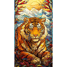 Load image into Gallery viewer, Tiger In Painting 40*70CM(Canvas) Full Round Drill Diamond Painting
