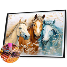 Load image into Gallery viewer, Flower Viewing Horse 50*40CM(Canvas) Full Round Drill Diamond Painting
