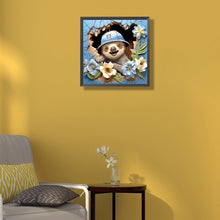Load image into Gallery viewer, Sloth In Wall 40*40CM(Canvas) Full Round Drill Diamond Painting
