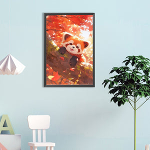 Red Panda 40*60CM(Canvas) Full Round Drill Diamond Painting