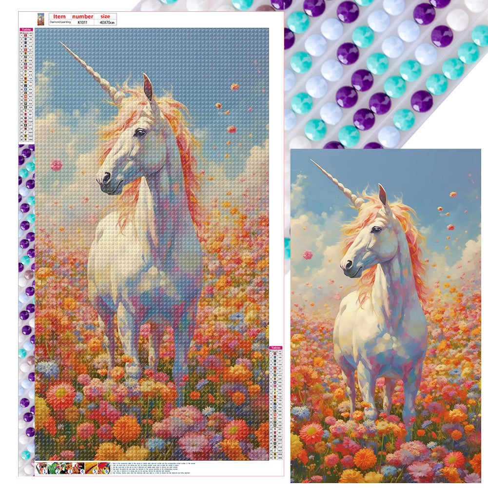Wild Horses 40*70CM(Canvas) Full Round Drill Diamond Painting