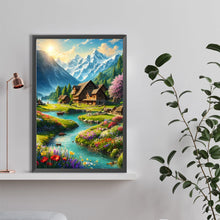 Load image into Gallery viewer, The Scenery At The Foot Of The Snow Mountain 40*60CM(Canvas) Full Round Drill Diamond Painting
