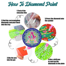 Load image into Gallery viewer, 2PCS Diamond Painting DIY Coaster Acrylic Special Shape Alphabet (Mandala A)
