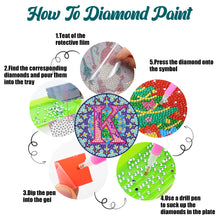 Load image into Gallery viewer, 2PCS Diamond Painting DIY Coaster Acrylic Special Shape Alphabet (Mandala K)
