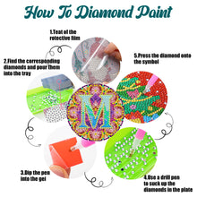 Load image into Gallery viewer, 2PCS Diamond Painting DIY Coaster Acrylic Special Shape Alphabet (Mandala M)
