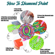 Load image into Gallery viewer, 2PCS Diamond Painting DIY Coaster Acrylic Special Shape Alphabet (Mandala Q)
