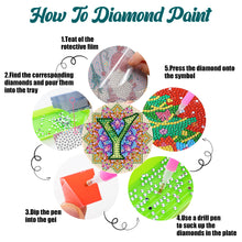 Load image into Gallery viewer, 2PCS Diamond Painting DIY Coaster Acrylic Special Shape Alphabet (Mandala Y)
