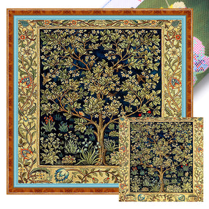 Flowers Grass (50*50CM) 11CT 3 Stamped Cross Stitch