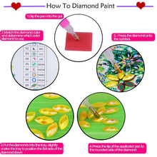 Load image into Gallery viewer, Flower And Wooden Cart 30*30CM(Canvas) Partial Special Shaped Drill Diamond Painting
