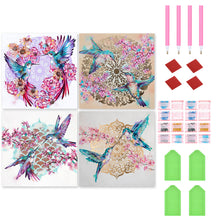 Load image into Gallery viewer, Hummingbird 30*30CM(Canvas) Full Round Drill Diamond Painting
