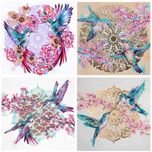 Load image into Gallery viewer, Hummingbird 30*30CM(Canvas) Full Round Drill Diamond Painting
