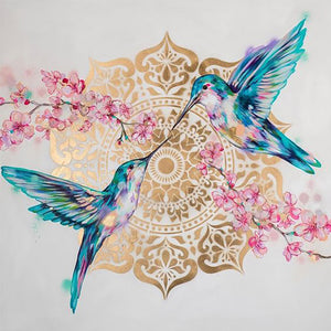 Hummingbird 30*30CM(Canvas) Full Round Drill Diamond Painting