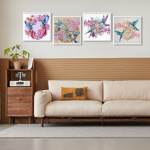Hummingbird 30*30CM(Canvas) Full Round Drill Diamond Painting