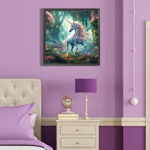 Load image into Gallery viewer, Forest Unicorn 40*40CM(Canvas) Full Round Drill Diamond Painting

