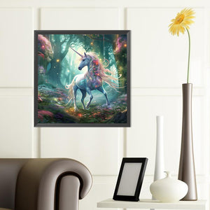 Forest Unicorn 40*40CM(Canvas) Full Round Drill Diamond Painting