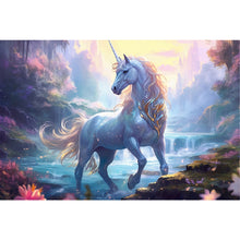 Load image into Gallery viewer, Dream Garden Unicorn 60*40CM(Canvas) Full Round Drill Diamond Painting
