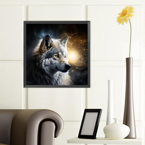 Dark Night Wolf 40*40CM(Canvas) Full Round Drill Diamond Painting