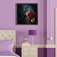 Load image into Gallery viewer, Dark Night Wolf 40*40CM(Canvas) Full Round Drill Diamond Painting
