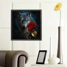 Load image into Gallery viewer, Dark Night Wolf 40*40CM(Canvas) Full Round Drill Diamond Painting
