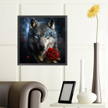 Load image into Gallery viewer, Dark Night Wolf 40*40CM(Canvas) Full Round Drill Diamond Painting
