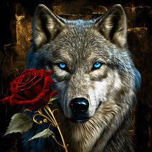 Load image into Gallery viewer, Dark Night Wolf 40*40CM(Canvas) Full Round Drill Diamond Painting
