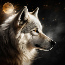 Load image into Gallery viewer, Dark Night Wolf 40*40CM(Canvas) Full Round Drill Diamond Painting
