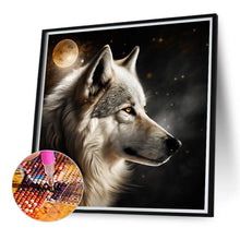 Load image into Gallery viewer, Dark Night Wolf 40*40CM(Canvas) Full Round Drill Diamond Painting
