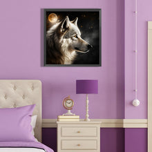 Load image into Gallery viewer, Dark Night Wolf 40*40CM(Canvas) Full Round Drill Diamond Painting
