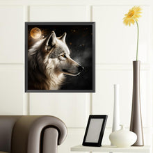 Load image into Gallery viewer, Dark Night Wolf 40*40CM(Canvas) Full Round Drill Diamond Painting
