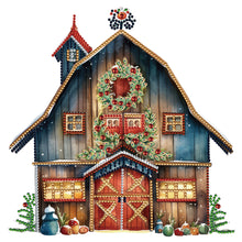 Load image into Gallery viewer, Christmas Cottage 30*30CM(Canvas) Partial Special Shaped Drill Diamond Painting
