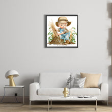 Load image into Gallery viewer, Farm Cowboy Kids 30*30CM(Canvas) Partial Special Shaped Drill Diamond Painting
