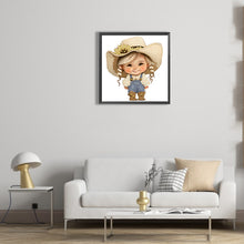Load image into Gallery viewer, Farm Cowboy Kids 30*30CM(Canvas) Partial Special Shaped Drill Diamond Painting
