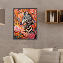 Load image into Gallery viewer, Zebra 30*40CM(Canvas) Full Round Drill Diamond Painting
