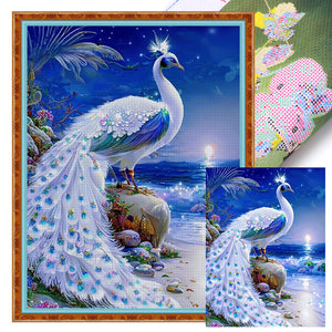 Peacock (50*65CM) 16CT 2 Stamped Cross Stitch