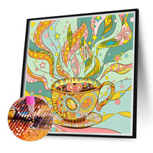 Load image into Gallery viewer, Tea Cup 40*40CM(Canvas) Full Round Drill Diamond Painting

