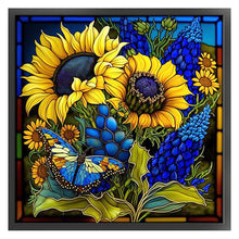Load image into Gallery viewer, Stained Glass (40*40CM) 11CT 3 Stamped Cross Stitch
