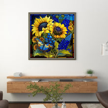 Load image into Gallery viewer, Stained Glass (40*40CM) 11CT 3 Stamped Cross Stitch
