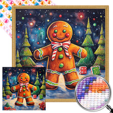 Load image into Gallery viewer, Gingerbread Man 40*40CM(Picture) Full Round Drill Diamond Painting
