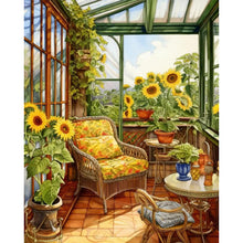 Load image into Gallery viewer, Greenhouse (40*50CM) 14CT 2 Stamped Cross Stitch
