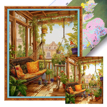 Load image into Gallery viewer, Greenhouse (40*50CM) 14CT 2 Stamped Cross Stitch
