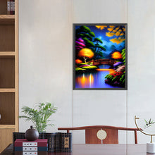 Load image into Gallery viewer, Night Bridge 40*50CM(Picture) Full Round Drill Diamond Painting
