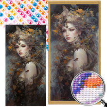 Load image into Gallery viewer, Maple Leaf Woman 40*80CM(Picture) Full Round Drill Diamond Painting
