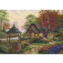 Load image into Gallery viewer, Joy Sunday Wishing Hut (57*42CM) 14CT 2 Stamped Cross Stitch
