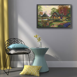 Joy Sunday Wishing Hut (57*42CM) 14CT 2 Stamped Cross Stitch