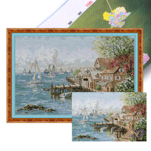 Load image into Gallery viewer, Joy Sunday Mariners Harbor 7 (75*52CM) 14CT 2 Stamped Cross Stitch
