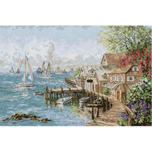 Load image into Gallery viewer, Joy Sunday Mariners Harbor 7 (75*52CM) 14CT 2 Stamped Cross Stitch
